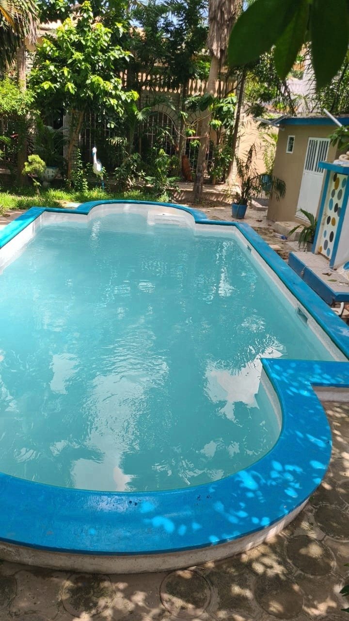 Sunny pool area