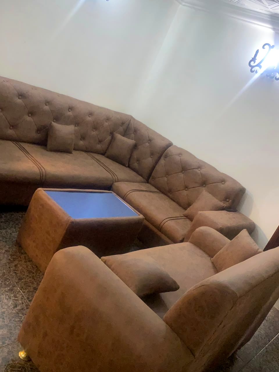 Corner sofa in the living room